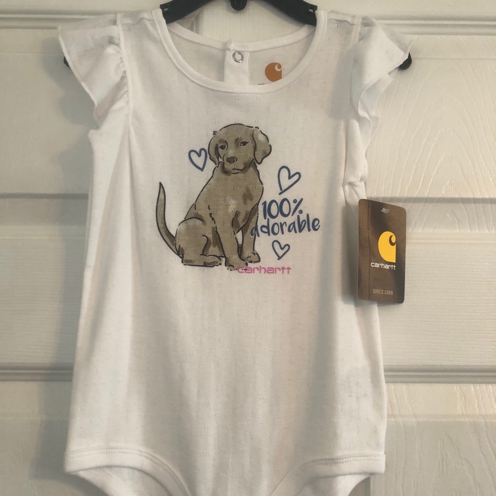 NWT baby girl Carhartt onesie 24 month